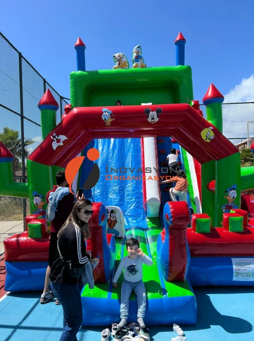 ŞİŞME OYUN PARKI FANTASİA KAYDIRAK 7*4.50*7 METRE