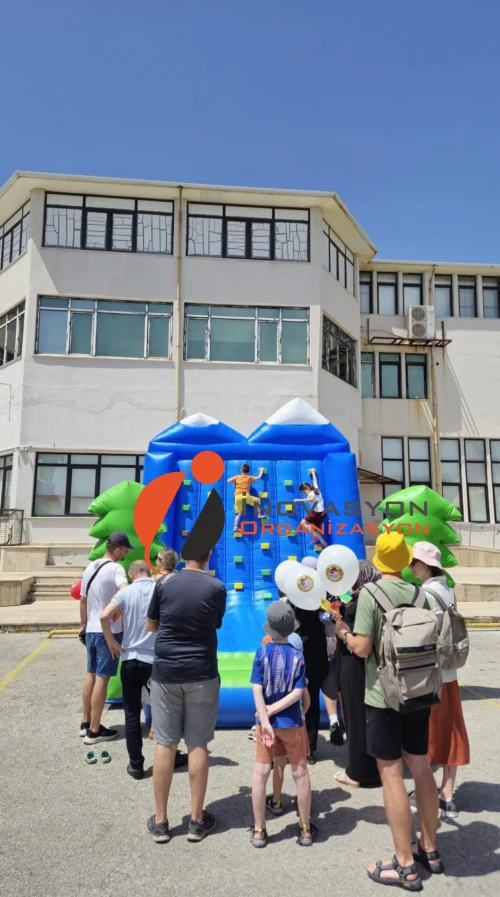 ŞİŞME OYUN PARKI TIRMANMA DUVARI 5*4*4 METRE 