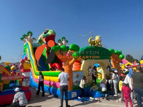 ŞİŞME OYUN PARKI KİRALAMA BUKALEMUN MEGA 
