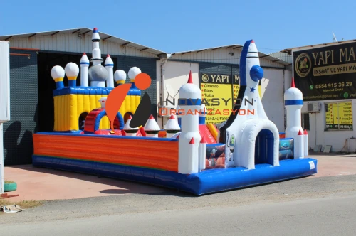 ŞİŞME OYUN PARKI KİRALAMA UZAY MEKİĞİ 10*5*4 METRE 